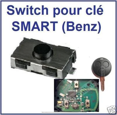 LITTELFUSE - C&K 1 Switch bouton interne de clé 3 boutons pour Smart fortwo 450 Mercedes Benz