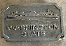 Washington State Hit Line Belt Buckle Ocean Liner Ship Made in USA Vintage Style