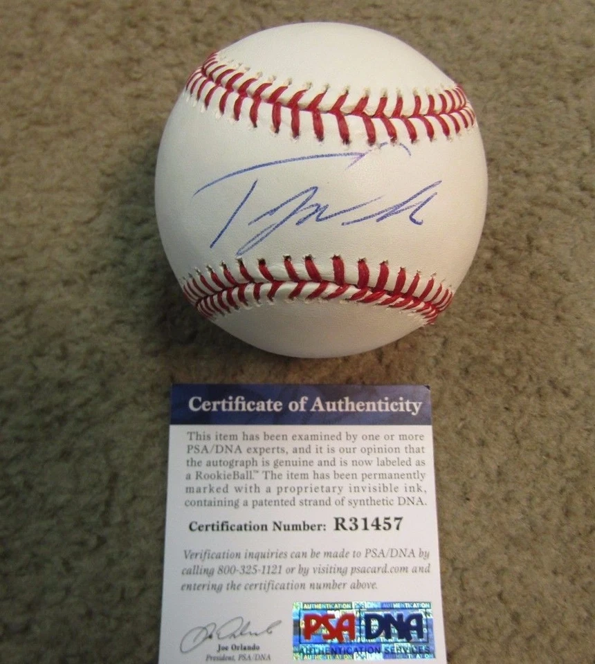 TAIJUAN WALKER AUTOGRAFIADO FIRMADO MLB RAWLINGS BÉISBOL CERTIFICADO DE AUTENTICIDAD PSA/ADN Foto 1 de 1