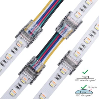LED Connector Strip to Strip / Strip to Cable 2 4 5 6 Pin 10mm 12mm Wide - Image 1 of 4