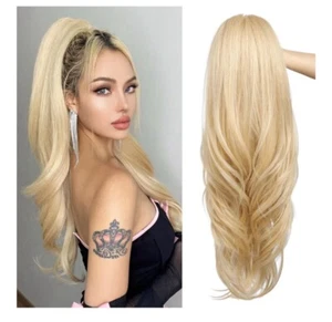SEIKEA Versatile Drawstring Ponytail Extension, 26" Long - Picture 1 of 8
