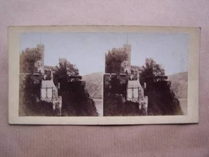 Tarjeta estereoscópica Le Rheinstein a Bingen - Imagen 1 de 1