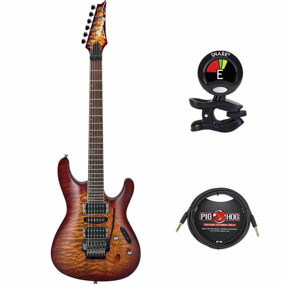 Ibanez S670QM Electric Guitar - Dragon Eye Burst