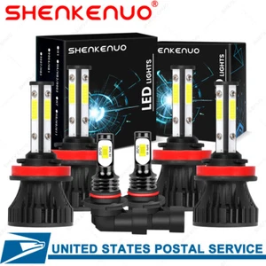 For Dodge Grand Caravan 2011 2012 2013-2019 LED Headlight Bulbs Hi Low Fog Light - Imagen 1 de 11