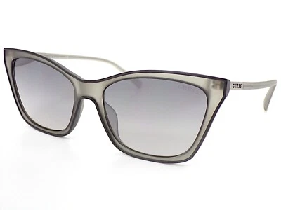 Guess Cat Eye Sunglasses Dark Matte Opaque w/ Silver Mirror Lenses GU3059/S 20C - Image 1 of 4