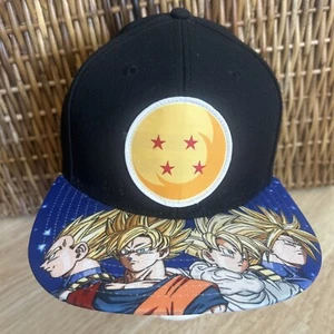 Dragon Ball Z Adjustable Snapback Cap Hat DBZ 4 Star Saiyans One Size W/Tag - Picture 1 of 17