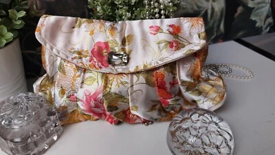 ROSIE FOX LONDON ladies WOMENS Satin clutch bag purse vintage BOHO steampunk - Image 1 of 4