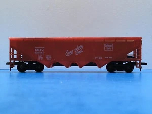 HO Scale "Burlington Route" CB&Q 300747 4 Bay Open Hopper Freight Train Car #3 - Picture 1 of 12
