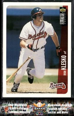 1996 Upper Deck Collector's Choice #460 Ryan Klesko Atlanta Braves Baseball Card - Image 1 of 2