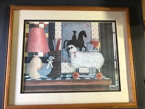 Vintage Pat Pearson Framed "Keepsakes" 1984 Americana print 18x21 (Signed) - Picture 1 of 8