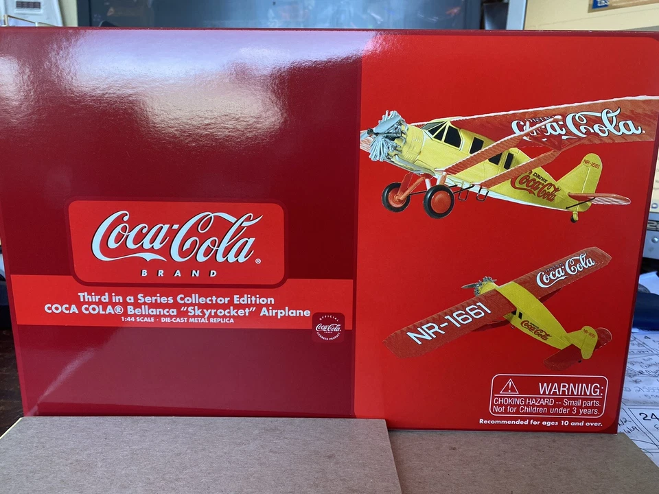 New First Gear - 70-0195 - Bellanca CH-400 Skyrocket Coca-Cola - Diecast - 1:48  - Image 1 of 1