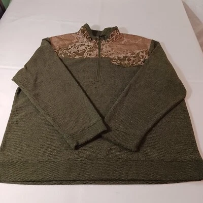 Chaqueta Pullover Realtree FJ10053 Para Hombre Oliva Noche Colofonia Brezo 1/2 Cremallera Talla 2XL Foto 1 de 4