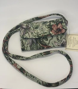 Isabella’s Journey Aloha Floral Tapestry Crossbody Wallet With Removable Strap - Picture 1 of 11