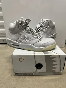 Nike Air Jordan 5 Retro Premium Pure Platnium 881432-003 SIZE 9.5 100% Authentic - Picture 1 of 10