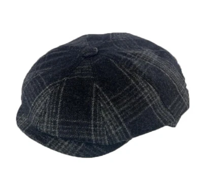 Boné xadrez Borsalino Cashmere* 8/4 – Feito na Itália - Imagem 1 de 3