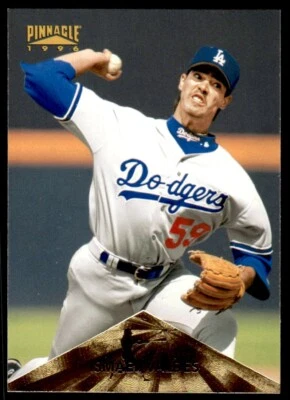 1996 Pinnacle Baseball Card Ismael Valdes Los Angeles Dodgers #296 - Image 1 of 2