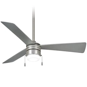 Minka Aire Vital 44" Indoor Brilliant Silver Ceiling Fan with Light Kit - Picture 1 of 2