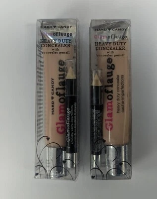 LOTE DE 2 CORRECTORES HARD CANDY GLAMOFLAUGE DE ALTA RESISTENCIA CON LÁPIZ #977 FAIR 0,71 OZ Foto 1 de 4