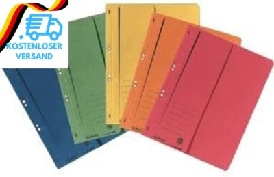 BESUCHE DEN HERLITZ-STORE Ösenhefter A4 1/2-Vorderdeckel Farbig Sortiert 5Er Packung