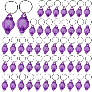 100X UV Flashlight Mini Keychain LED Torch Light Blacklight Key Ring Lights US - Picture 1 of 9