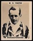 Phillips (Godfrey) - 'Cricketers (Pinnace Photos A) Card #102-C - M.K. Foster...