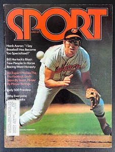 June 1972 SPORT Baseball Magazine MLB B. Orioles Brooks Robinson/Hank Aaron VTG! - Picture 1 of 3