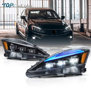 VLAND LED Projector Headlights For 2006-2013 Lexus IS250 IS350 ISF w/Animation - Picture 1 of 14