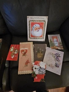 Assortment Of Used Vintage Greeting Cards - Picture 1 of 5