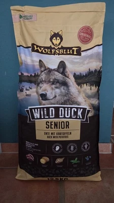 Wolfsblut Wild Duck Senior Trockenfutter Hund 12,5kg (NEU) MHD: 08/2028 - Bild 1 von 3