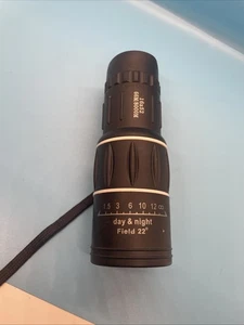 16x52 Zoom Monocular Telescope with Focus Lens Field 22 Day And Night - Picture 1 of 5