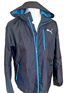Puma Golf NA Men's Solid Hooded Wind Jacket, Black, Size M-L (M3) - Picture 1 of 13