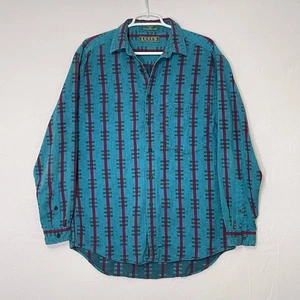 Levi's Sutter Creek Flannel Shirt Mens Medium Aztec Southwestern Button Down - Picture 1 of 12