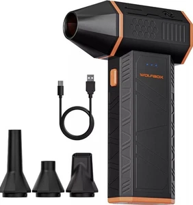 WOLFBOX MF50 Bezprzewodowy odpylacz powietrza 110000 obr./min Turbo wentylator 3-biegowa mini dmuchawa do komputera - Zdjęcie 1 z 6