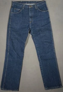 WL07405 VERY COOL **WRANGLER** STRAIGHT LEG MENS BLUE JEANS 34X34 (msr 35"x34") - Imagen 1 de 6