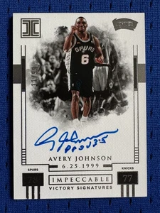 2017-18 Panini Impeccable - Avery Johnson Auto /99 - Bild 1 von 2