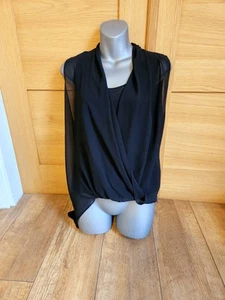 All Saints 100 % Seide Top Größe UK 12 Reißverschluss - Bild 1 von 4
