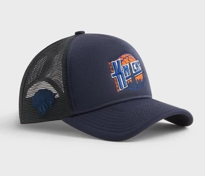 Kith & New Era for the New York Knicks 9FORTY A Frame Trucker Hat Nocturnal - Image 1 of 4