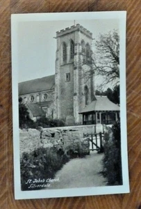 Postcard St Johns Church Silverdale J E Lacy RP Arnside Carnforth area - Picture 1 of 2