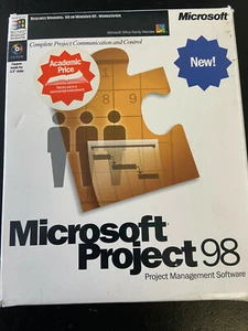 Microsoft Project 98 Full Version For PC With Product Key. Open Box - Picture 1 of 1