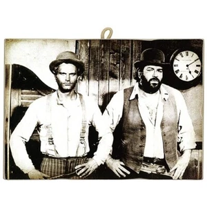 KUSTOM ART Bild Bud Spencer und Terence Hill . 18 x 25 cm. - Imagen 1 de 2
