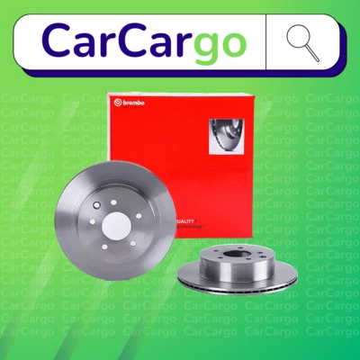 Brembo Vented Rear Brake Discs Pair For Nissan X-Trail 2.0 2001-2007 292 mm - Image 1 of 4