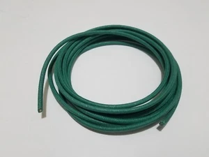 5 feet 14ga Vintage Braided Cloth Covered Primary Wire 14 ga gauge Solid Green - Picture 1 of 2