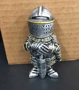 Knight Garden Gnomes Decorations Funny Medieval War Sculpture Army Guard C3 - Picture 1 of 6