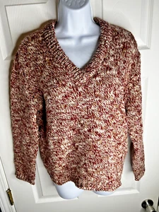 Suéter De Colección Años 50 Majestic Specialties Grande Rojo Blanco 100% Lana Tejido Cuello en V L - Imagen 1 de 12