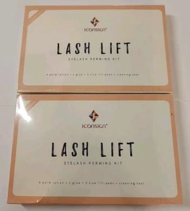 NEW 2X ICONSIGN Lash Lift Kit Lash Lifting Eyelash Perming Kit Curling Enhancer - Picture 1 of 5
