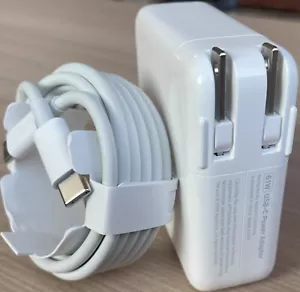 OEM 61W USB C Power Charger For MacBook 12" Pro/Air 13/14" with USB-C to C Cable - Picture 1 of 7