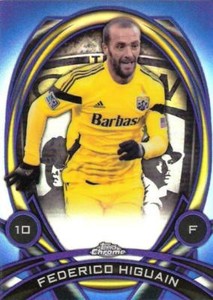 2014 Topps Chrome Major League Soccer 'In Form' Insert Cards Blue Parallel /99