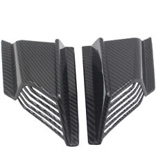 Side Winglets Air Deflector Wing Spoilers Fairing Carbon Fiber Style Motorcycle