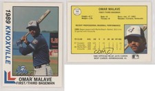 1989 Best Knoxville Blue Jays Omar Malave #14