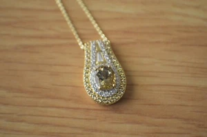 2.35ct Golden Tanzanite /MultiGem Pendant w/20" Chain 18K YG Plated over Silver - Picture 1 of 13